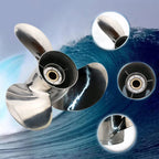 Stainless Steel Propeller 13 1/2x14 for Yamaha Outboard (50-115HP) + Hardware Kits