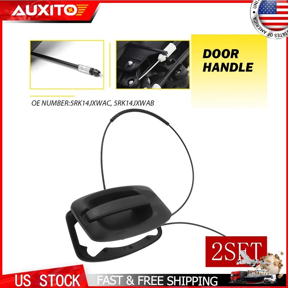 2X Sliding Door Handle for Ram ProMaster 1500 2500 3500 (2014–2021) 5RK14JXWAB