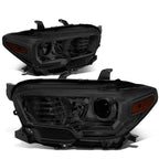 Smoked Housing Amber Corner Projector Headlights for Toyota Tacoma (2016–2020)
