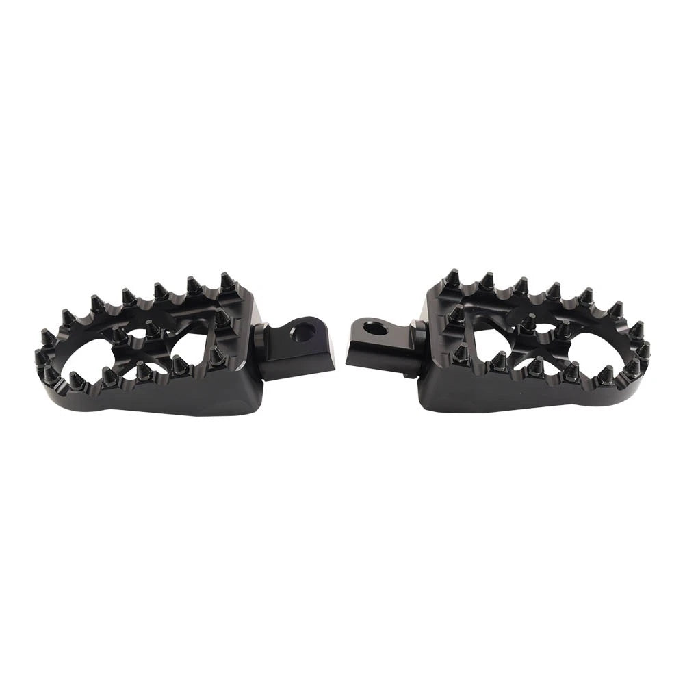 CNC Wide Fat Foot Pegs for Harley Dyna Sportster Fatboy (Fits 2000–2023)