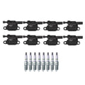 Set of 8 NGK Ignition Coils & G-Power Spark Plugs for Cadillac Chevrolet GMC V8