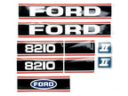 Bonnet Decal Set for Ford 8210 Tractors Series 2 (1980–1990)