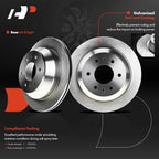 Rear Disc Brake Rotors & Ceramic Pads for Chevy Trailblazer (2002-2009)