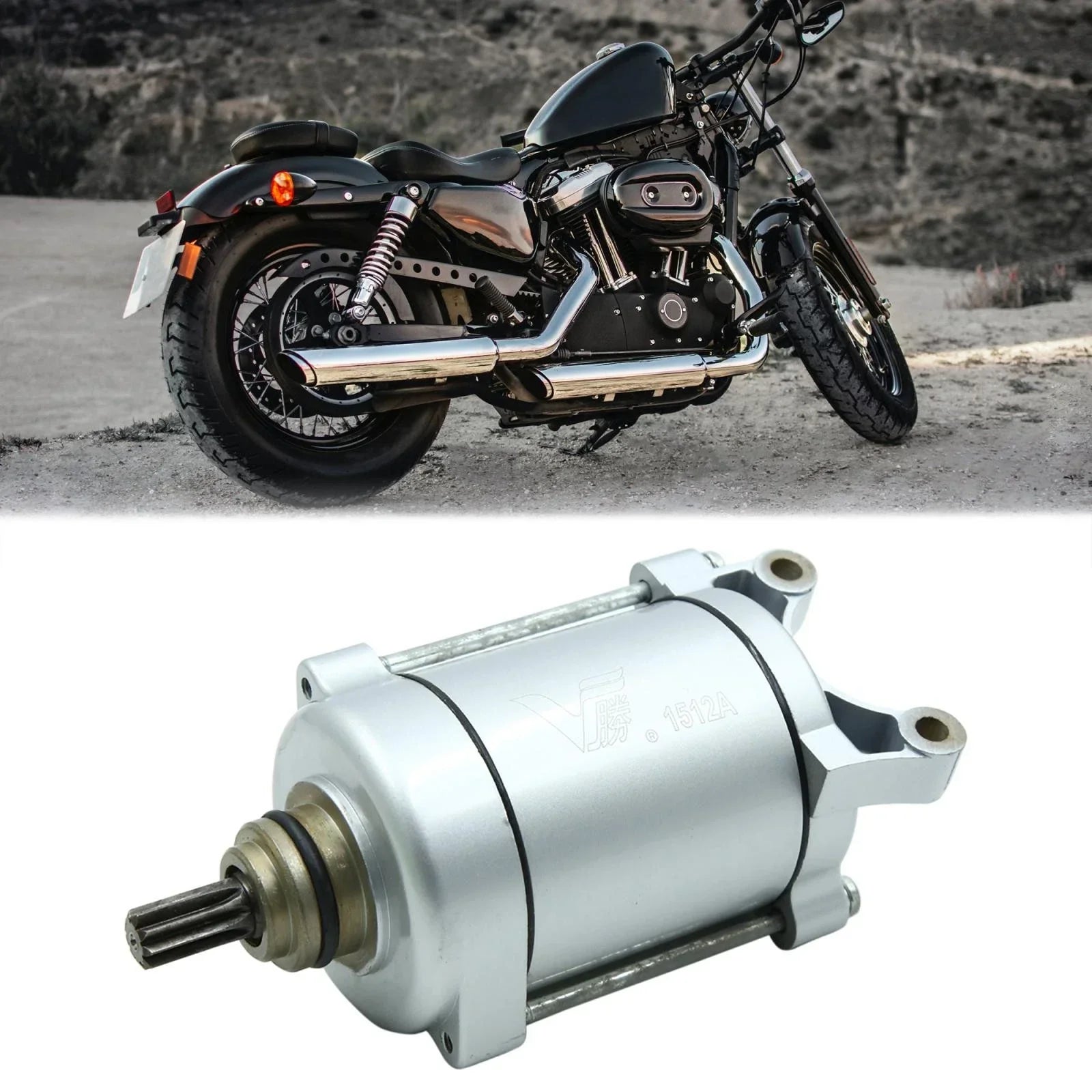 Silver Tone Engine Power Motor for Honda CG-125 (2000-2023)