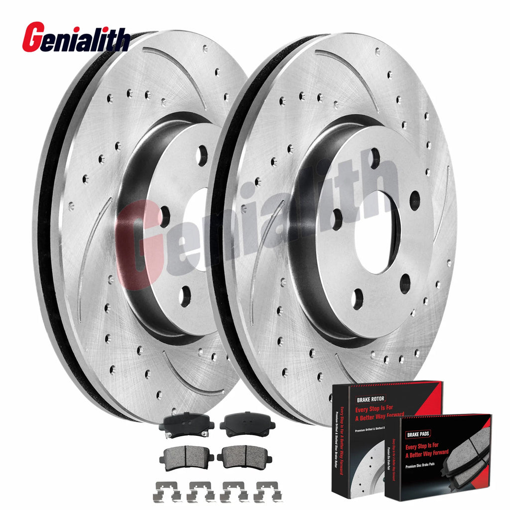 Set of 2 Rear Brake Rotors & Ceramic Pads for Buick Lacrosse Regal XTS (2010–2016)