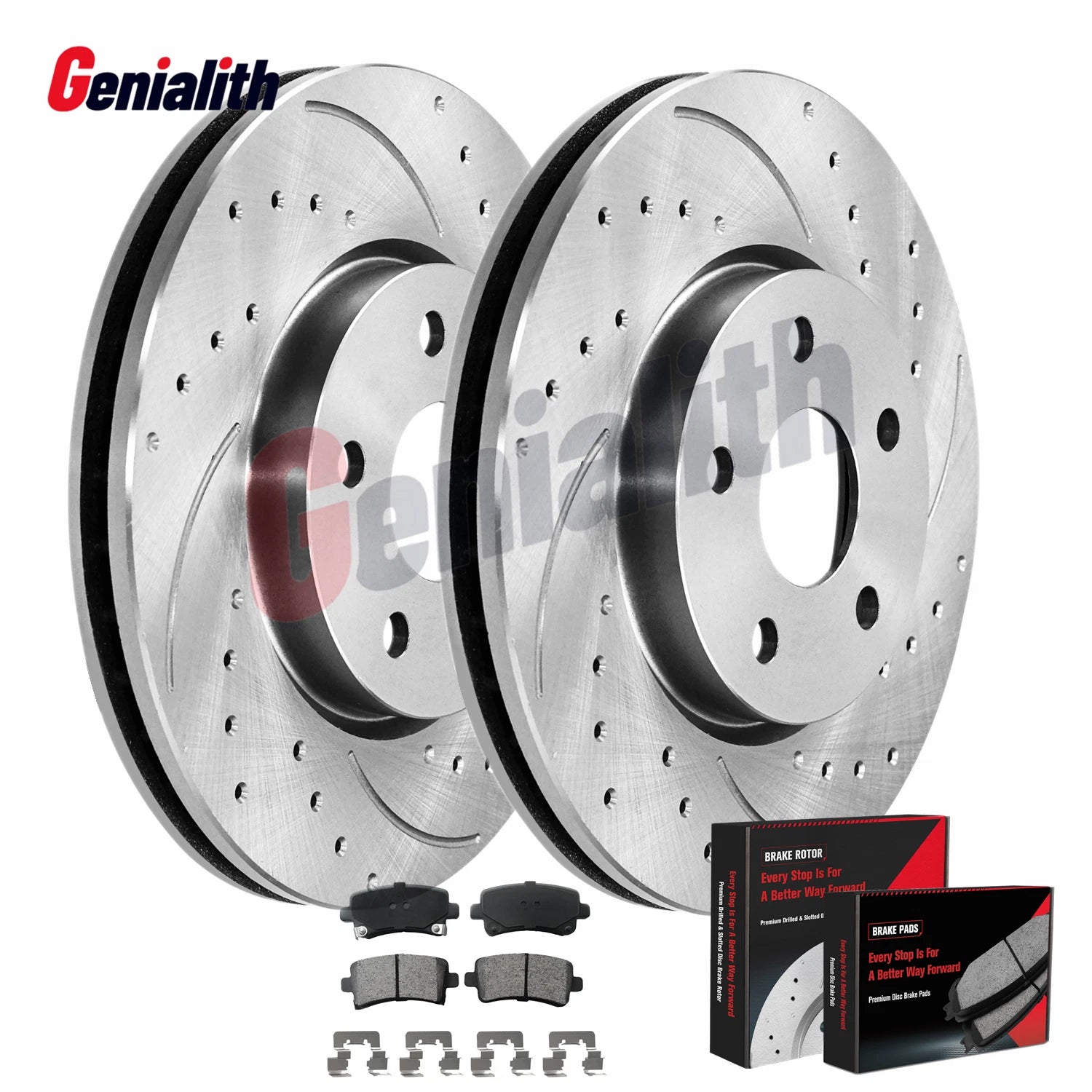Set of 2 Rear Brake Rotors & Ceramic Pads for Buick Lacrosse Regal XTS (2010–2016)