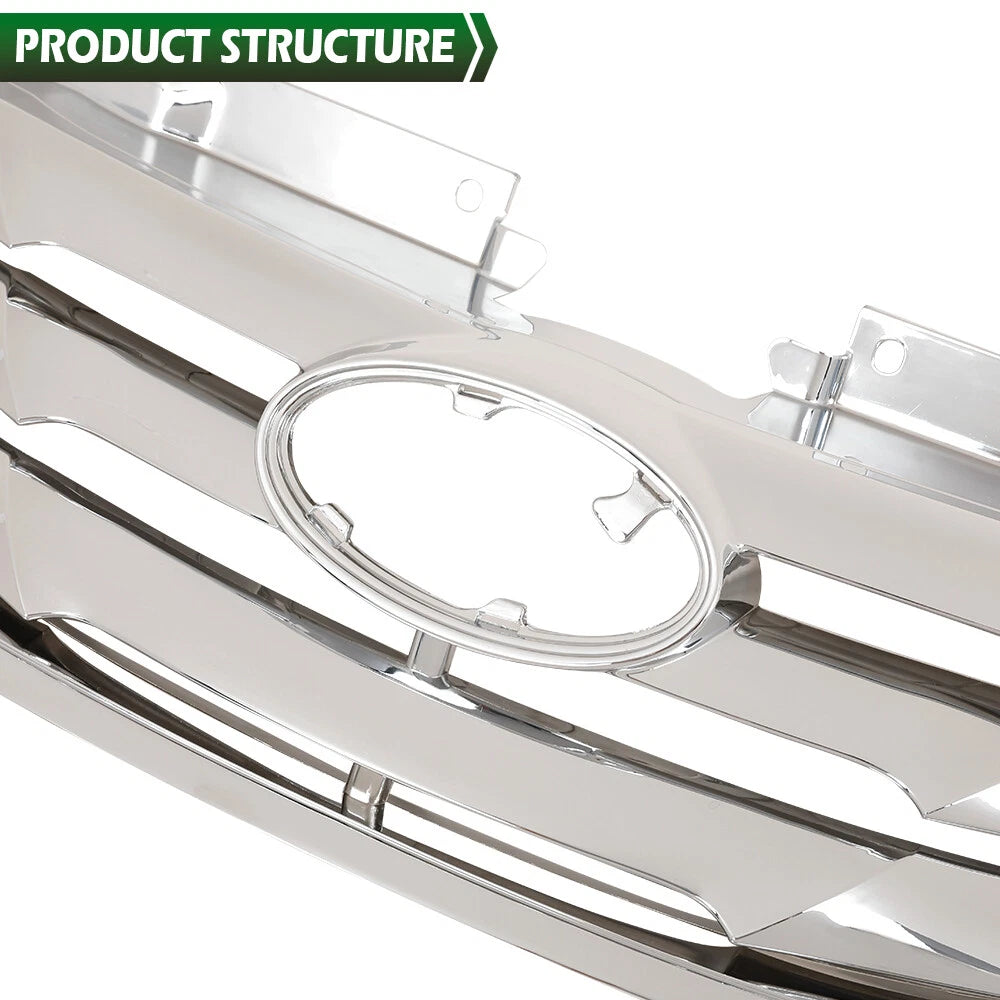 Chrome Front Bumper Upper Grille Mesh for Hyundai Sonata (2011–2013)