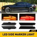 LED Side Marker Lights for Chevy Camaro (2010–2015) - Smoked Front Rear Lamps