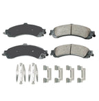Rear Brake Kit 330mm Disc Rotors & Akebono Ceramic Pads for Cadillac Chevy GMC