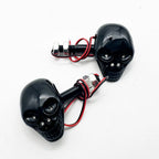 2X LED Turn Signal Skull Indicators for Motorcycle (12V)