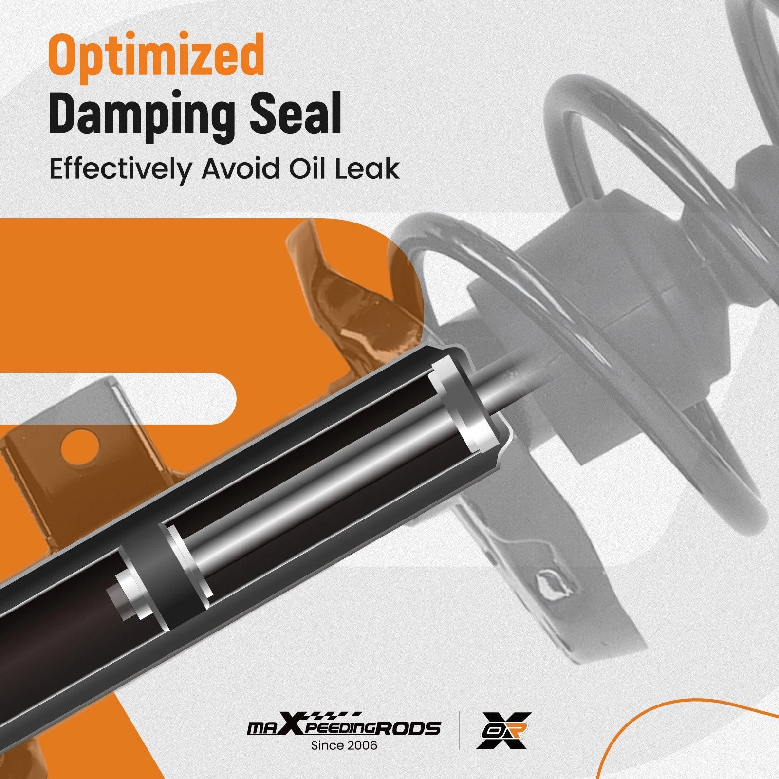 Complete Front Struts Shock Coil Springs for Kia Soul (2014-2019)