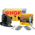 NGK Ignition Coil & 6 G-Power Platinum Spark Plugs for Dodge Dakota Ram 1500 (1997–2004)