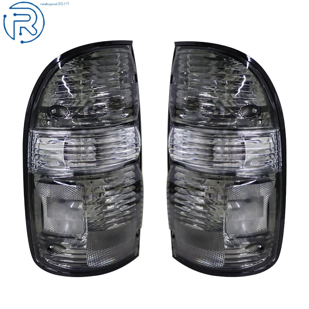 Set of 2 Smoke Tail Lights for Toyota Tacoma (2001–2004)
