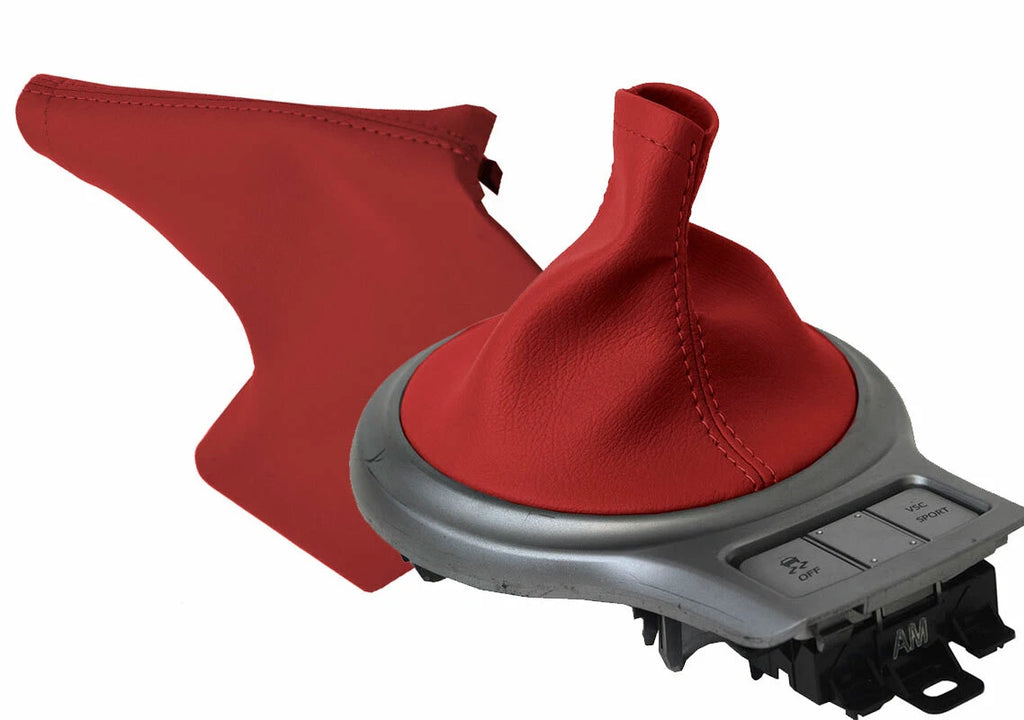 Manual and E Brake Boot Cover for Subaru BRZ Scion GRS Toyota (2013–2020) Red