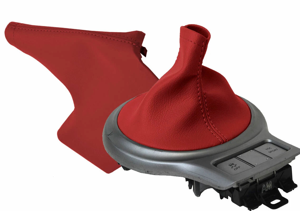 Manual and E Brake Boot Cover for Subaru BRZ Scion GRS Toyota (2013–2020) Red