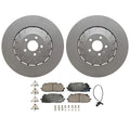 Front Brake Kit 400mm Rotors & Akebono Pads for Audi A6 A8 Quattro