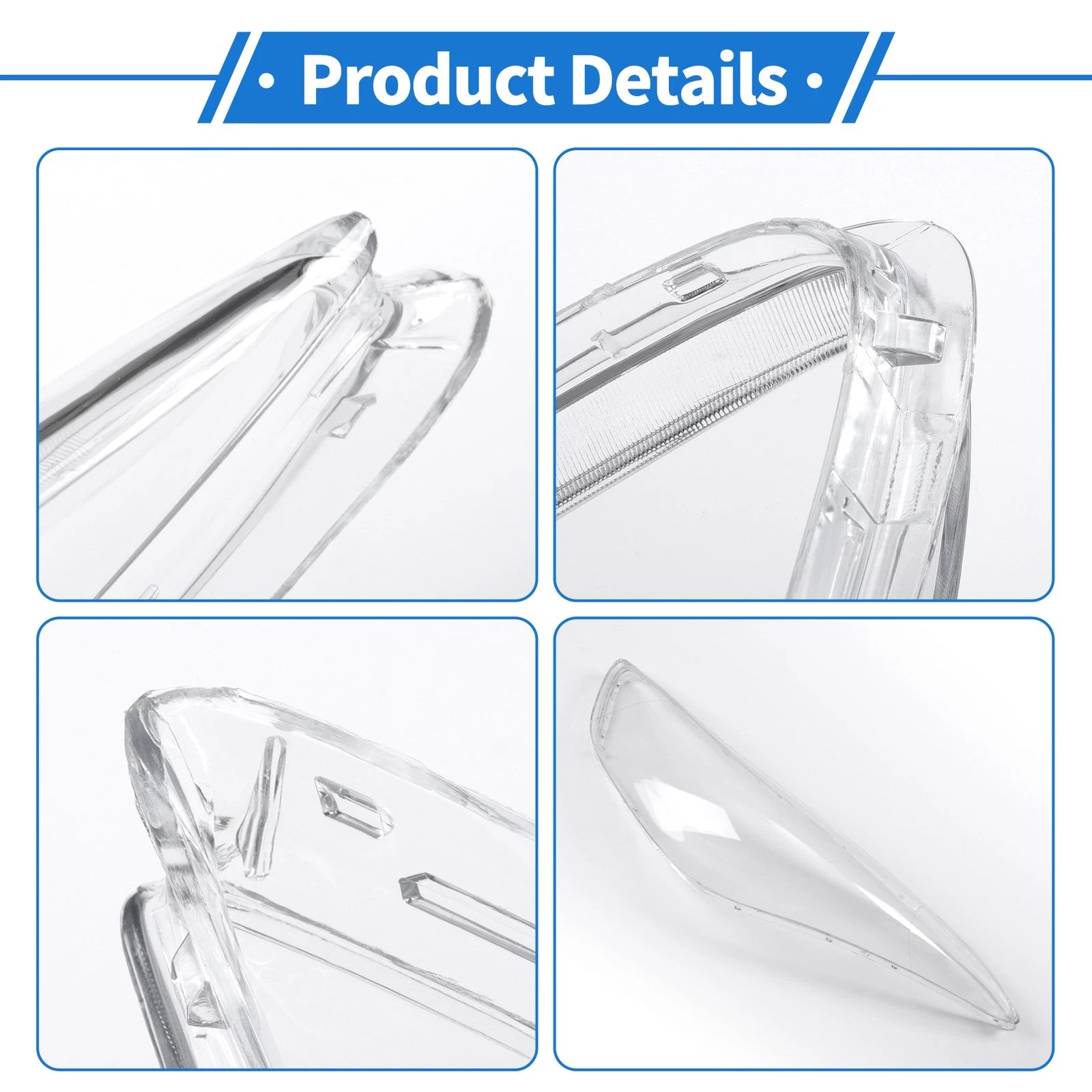 Headlight Lens Cover for Hyundai Elantra (2011–2016) PC Clear