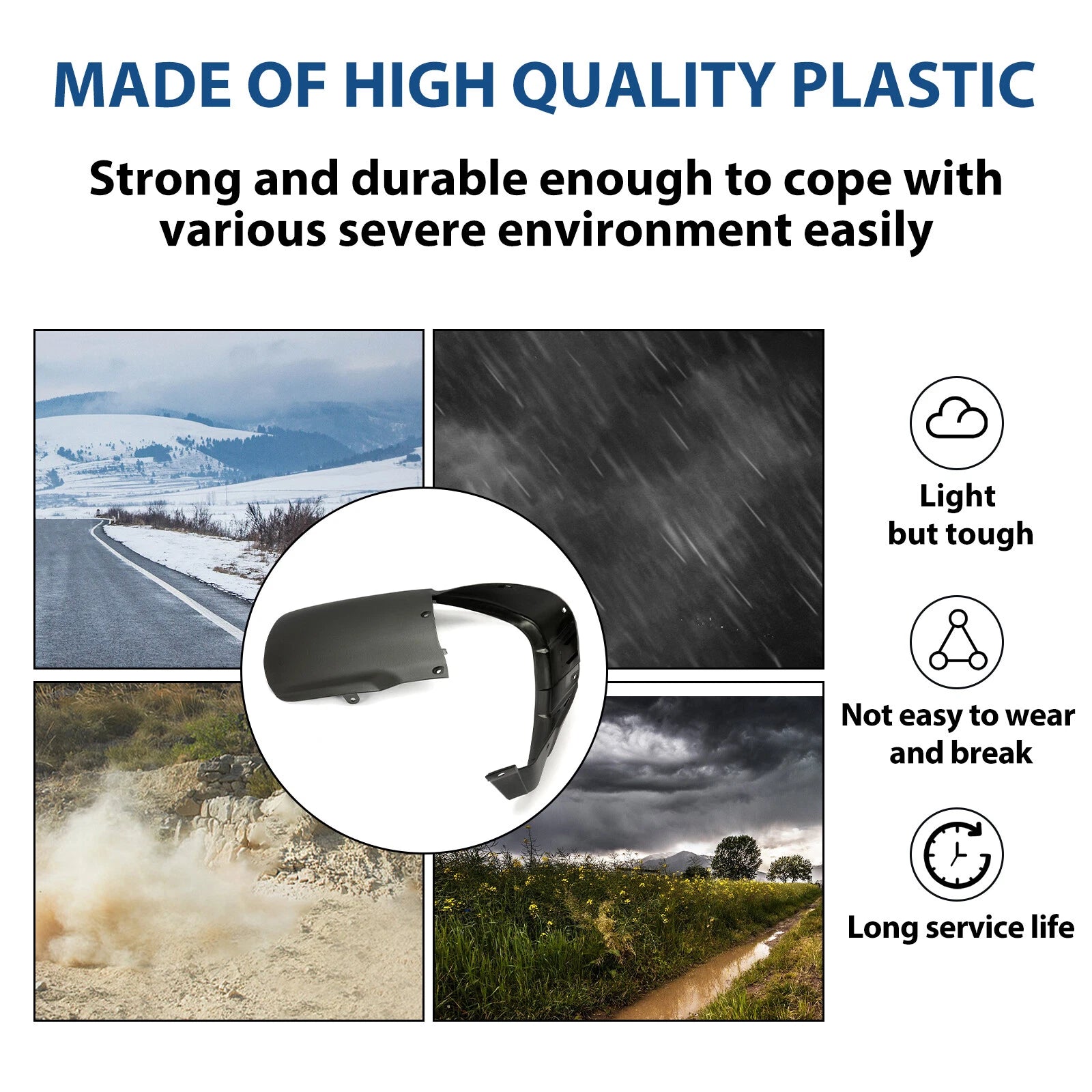 Front Left Fender Flare Mud Flap Guard for Honda FourTrax 300 TRX300 (1996–2000)