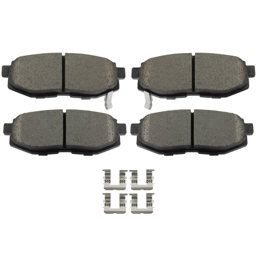 4X Rear Ceramic Brake Pads for Toyota 86 (2017–2018) & Subaru Forester (2014–2018)
