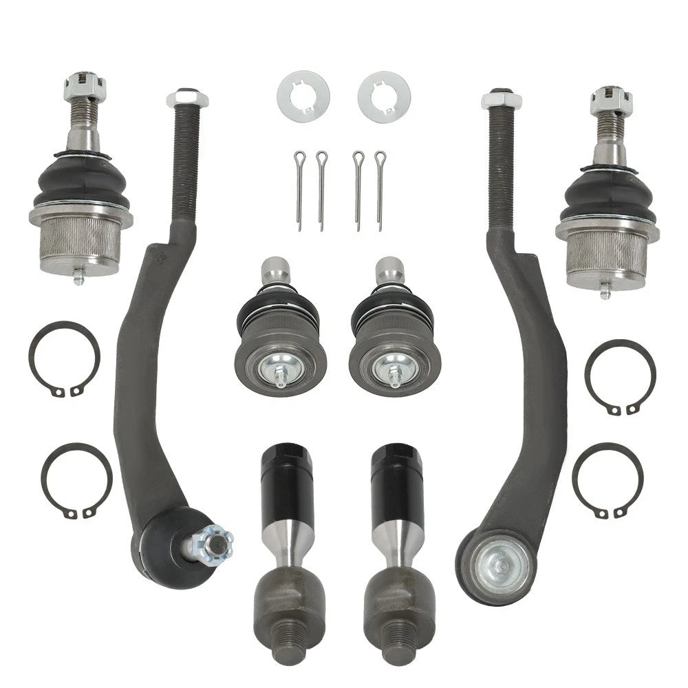 Set of 8 Tie Rods & Ball Joints for GMC Envoy (2002-2007)
