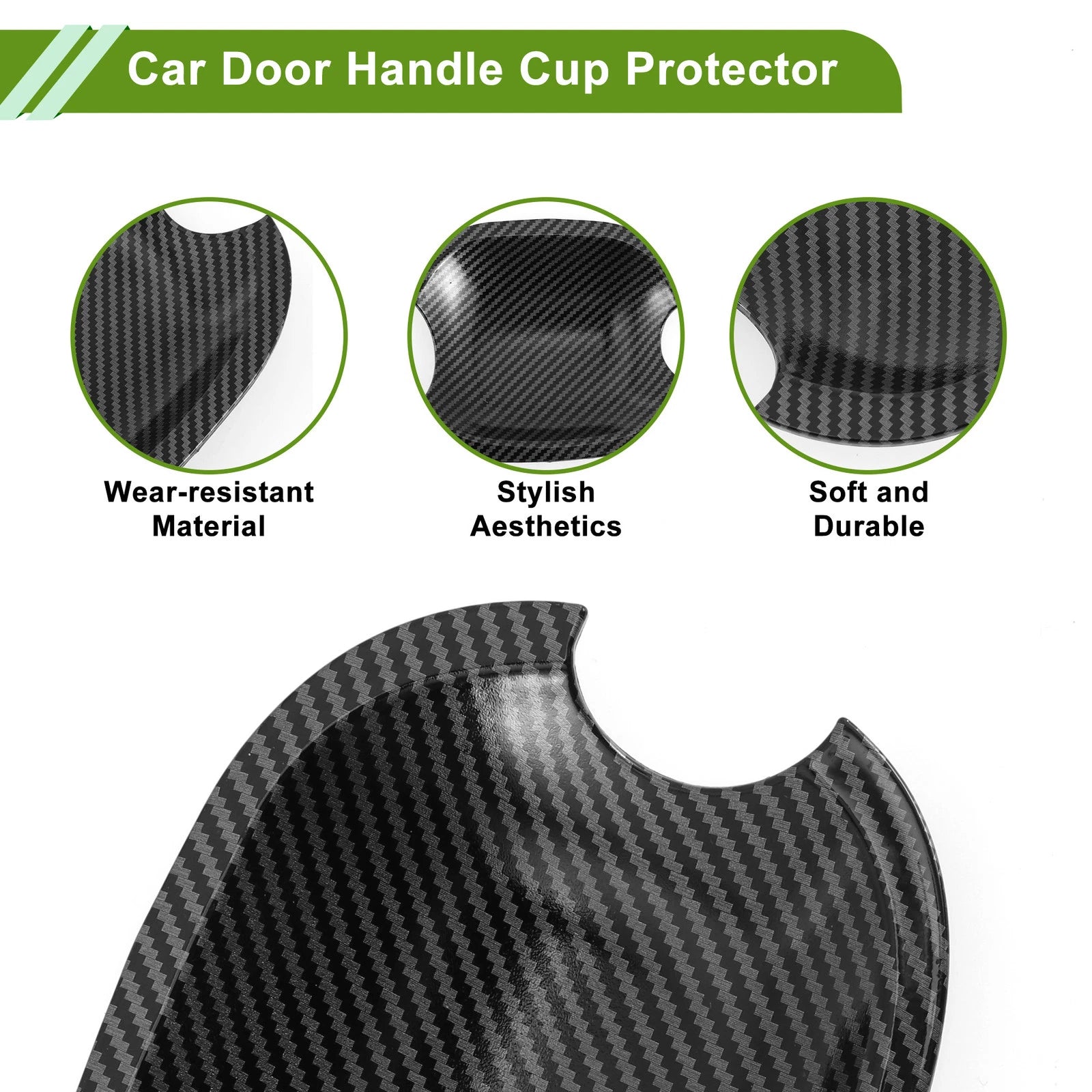 Set of 4 Door Handle Cup Protectors for Toyota Highlander Camry Avalon