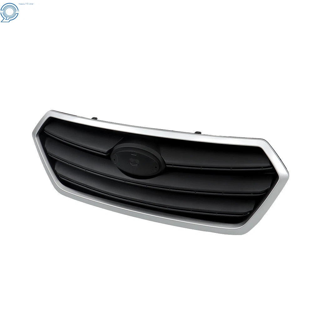 Front Grille for Subaru Legacy (2015-2017) Silver Shell Gray Insert