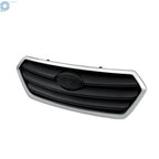 Front Grille for Subaru Legacy (2015-2017) Silver Shell Gray Insert
