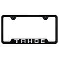 Black Cut-Out License Plate Frame - Officially Licensed for Chevrolet Tahoe