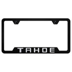 Black Cut-Out License Plate Frame - Officially Licensed for Chevrolet Tahoe