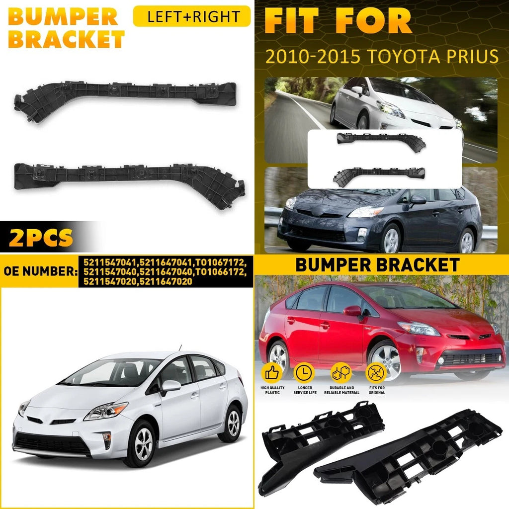 Set of 2 Rear Bumper Brackets for Prius (2010–2015)