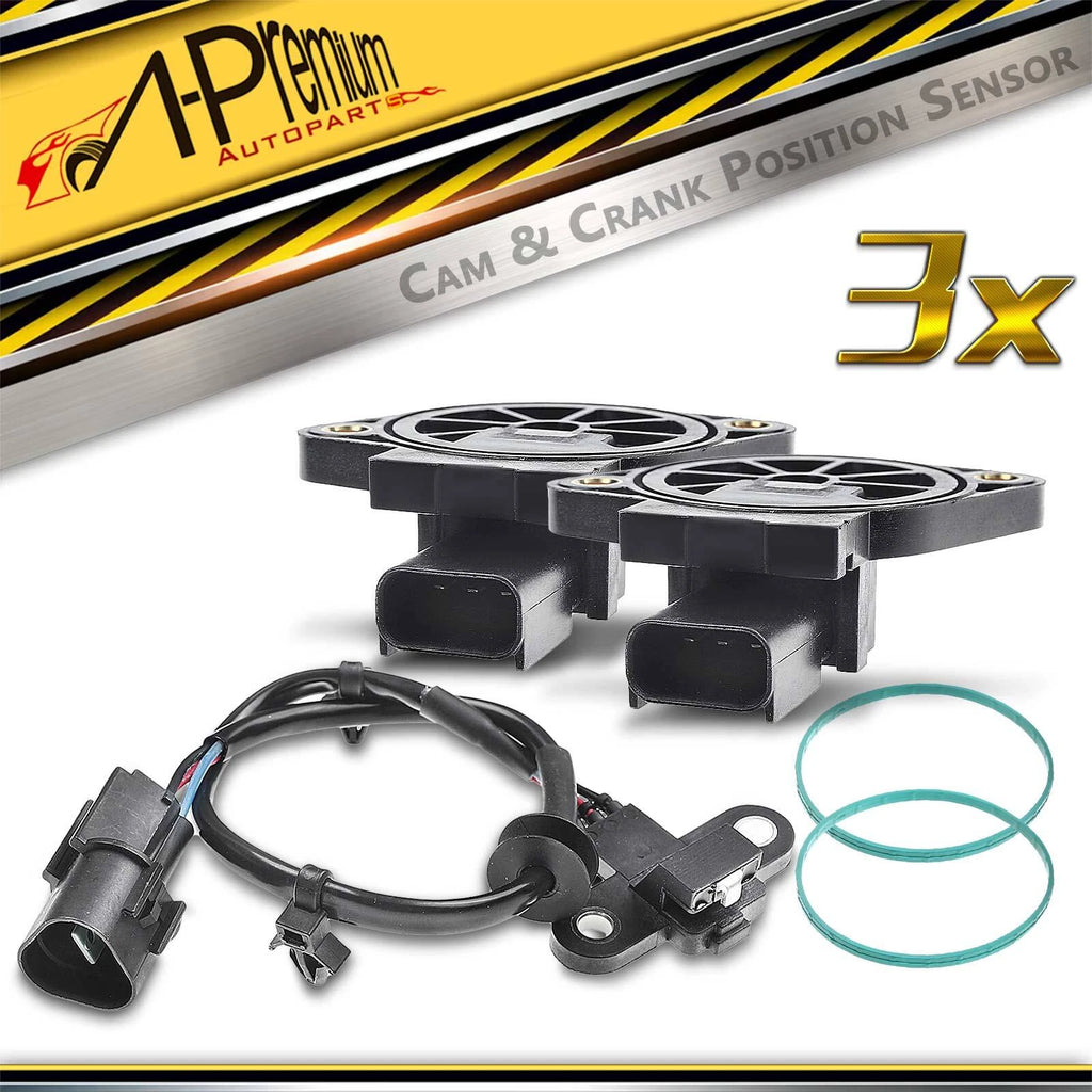 Crankshaft & 2X Camshaft Position Sensors for Mitsubishi Eclipse 