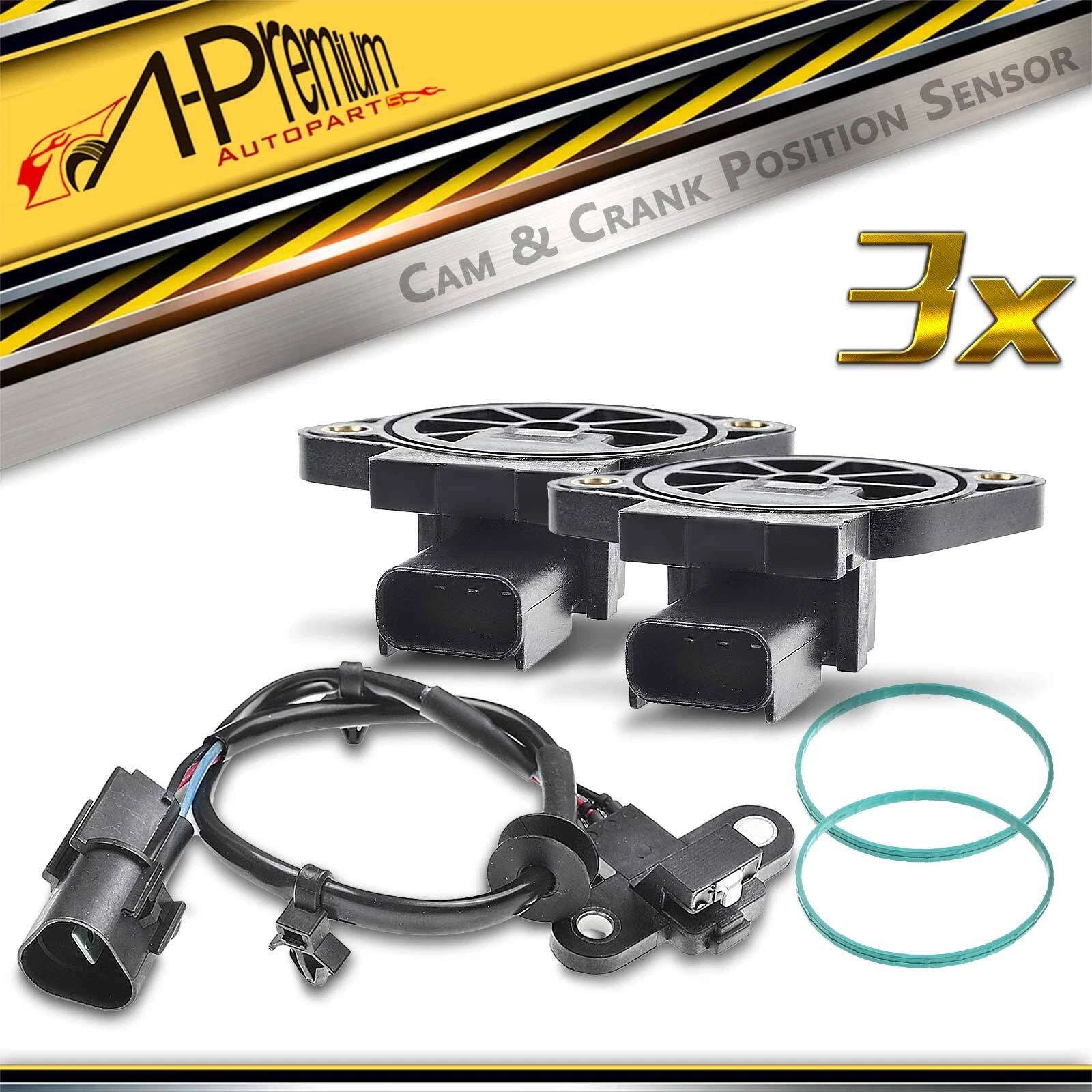 Crankshaft & 2X Camshaft Position Sensors for Mitsubishi Eclipse 