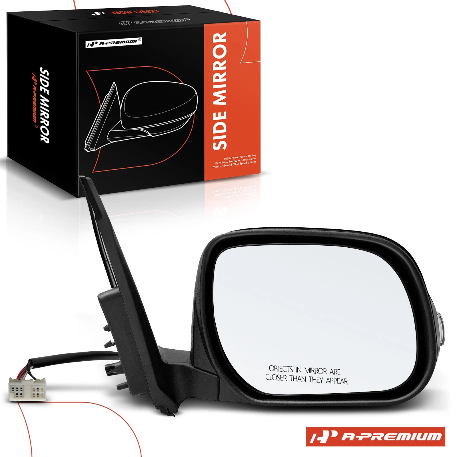 Passenger Power Mirror Manual Fold & Signal Light for Toyota RAV4 (2009-2012)