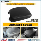 Center Console Armrest Cover for Ford Taurus (2010–2019) Black Synthetic
