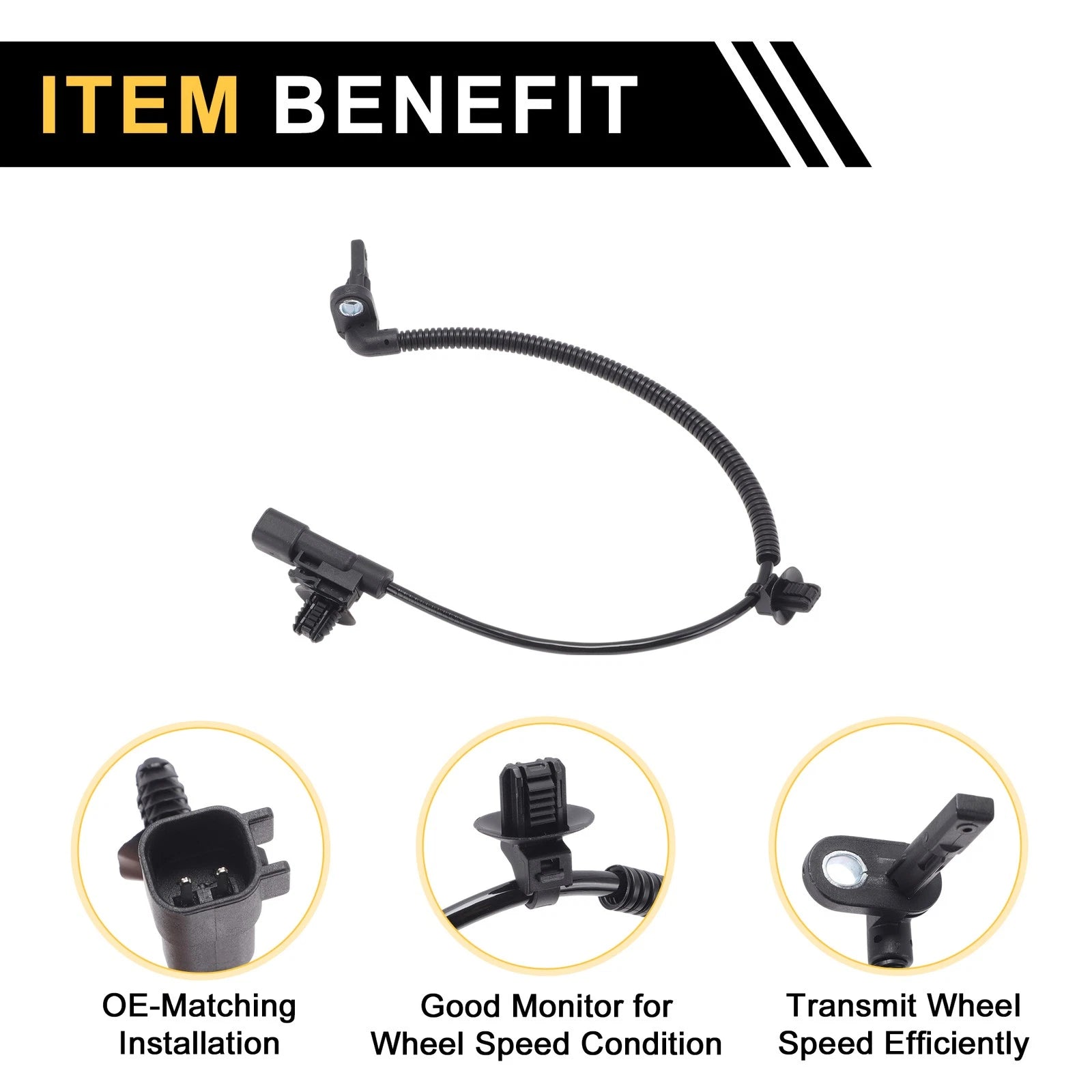 ABS Wheel Speed Sensor No. 26684322 for Buick GL6 (2018–2024) 1Pc Left Rear