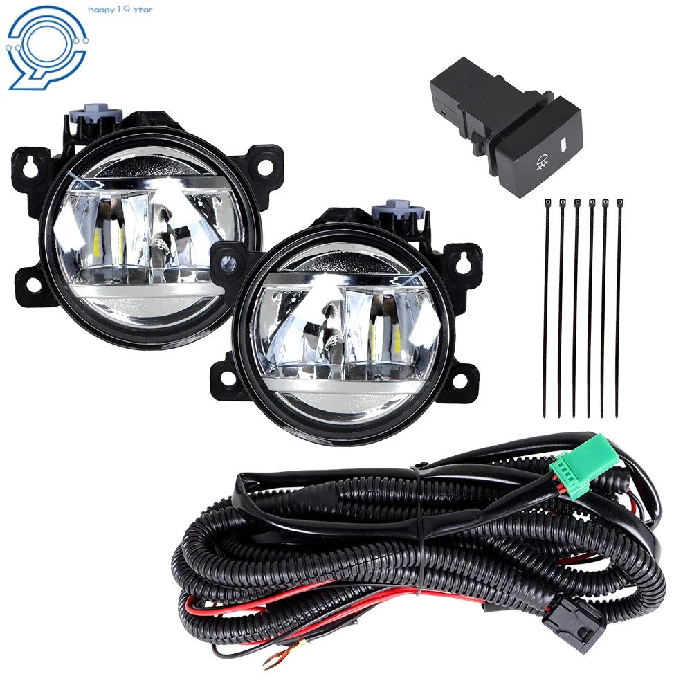 2X LED Fog Lights with Cable Switch for Honda Civic Sedan (2017–2021)