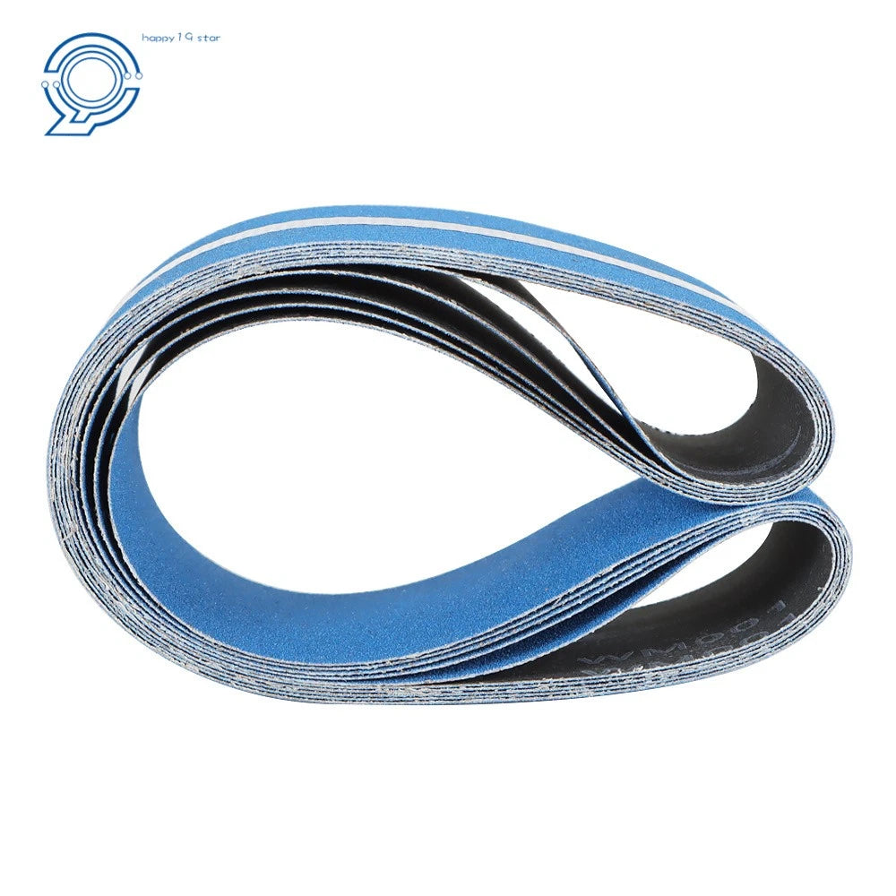 Set of 5 Sanding Belts 4" x 36" 120 Grit Zirconia