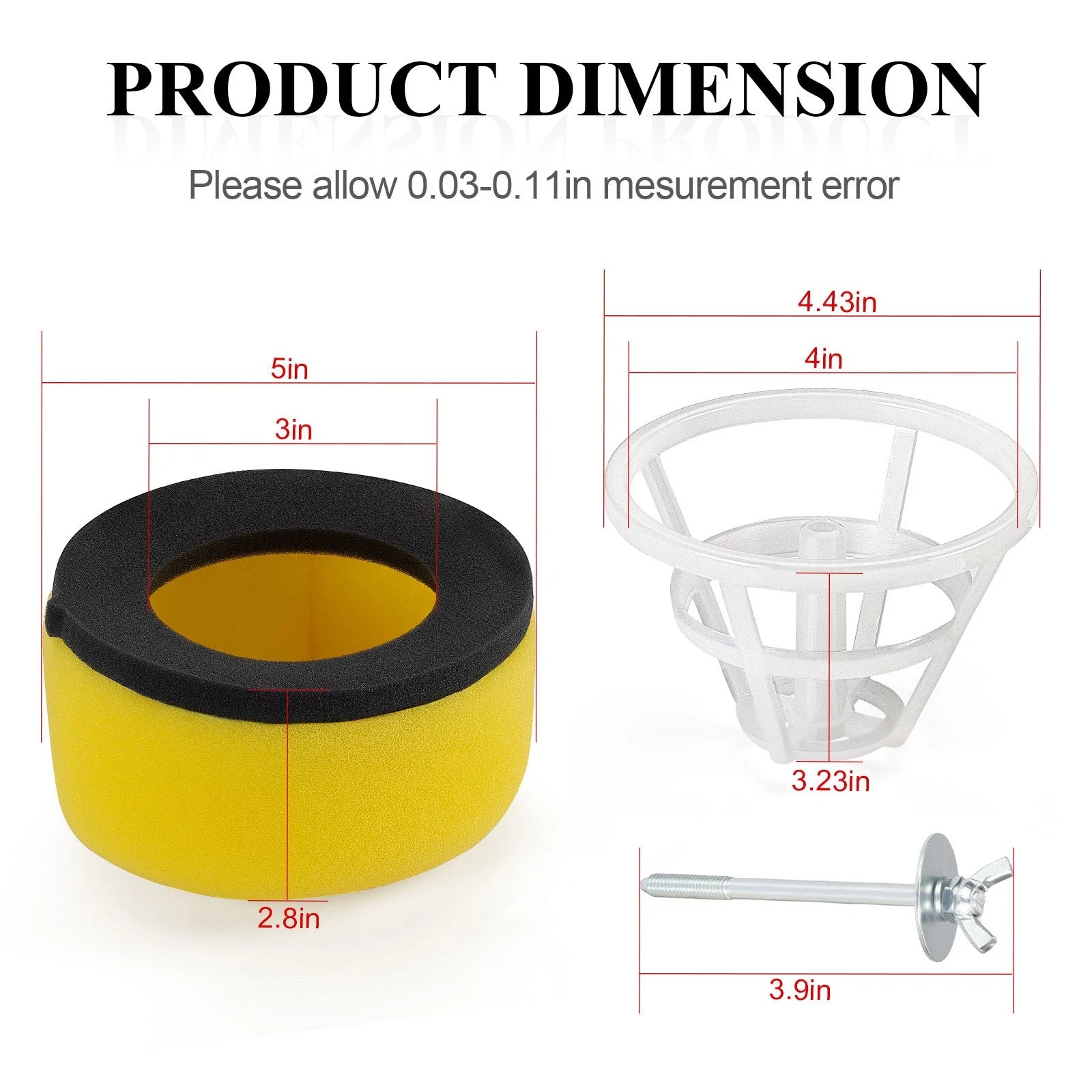 Air Filter Cage Holder Bolt Kit for Suzuki RM65 (2003–2005) 11013-1284