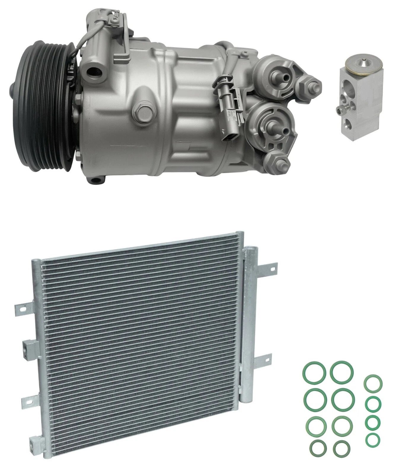 AC Compressor Kit with Condenser for Jaguar XFR-S 5.0L (2013–2013)