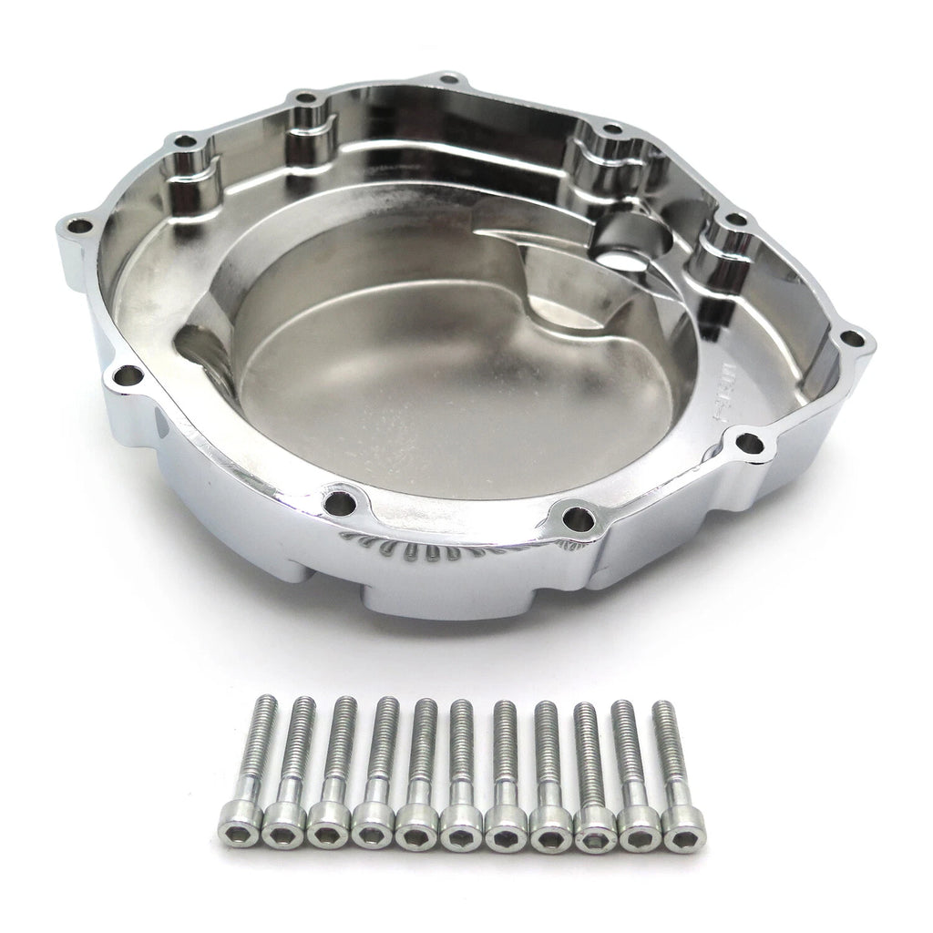 Clutch Cover for Kawasaki ZX14R ZZR1400 (2006–2014) Chrome Billet Aluminum