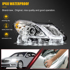 Pair Headlights for Mercedes Benz E350 E400 E550 (2010–2013) Chrome Projector