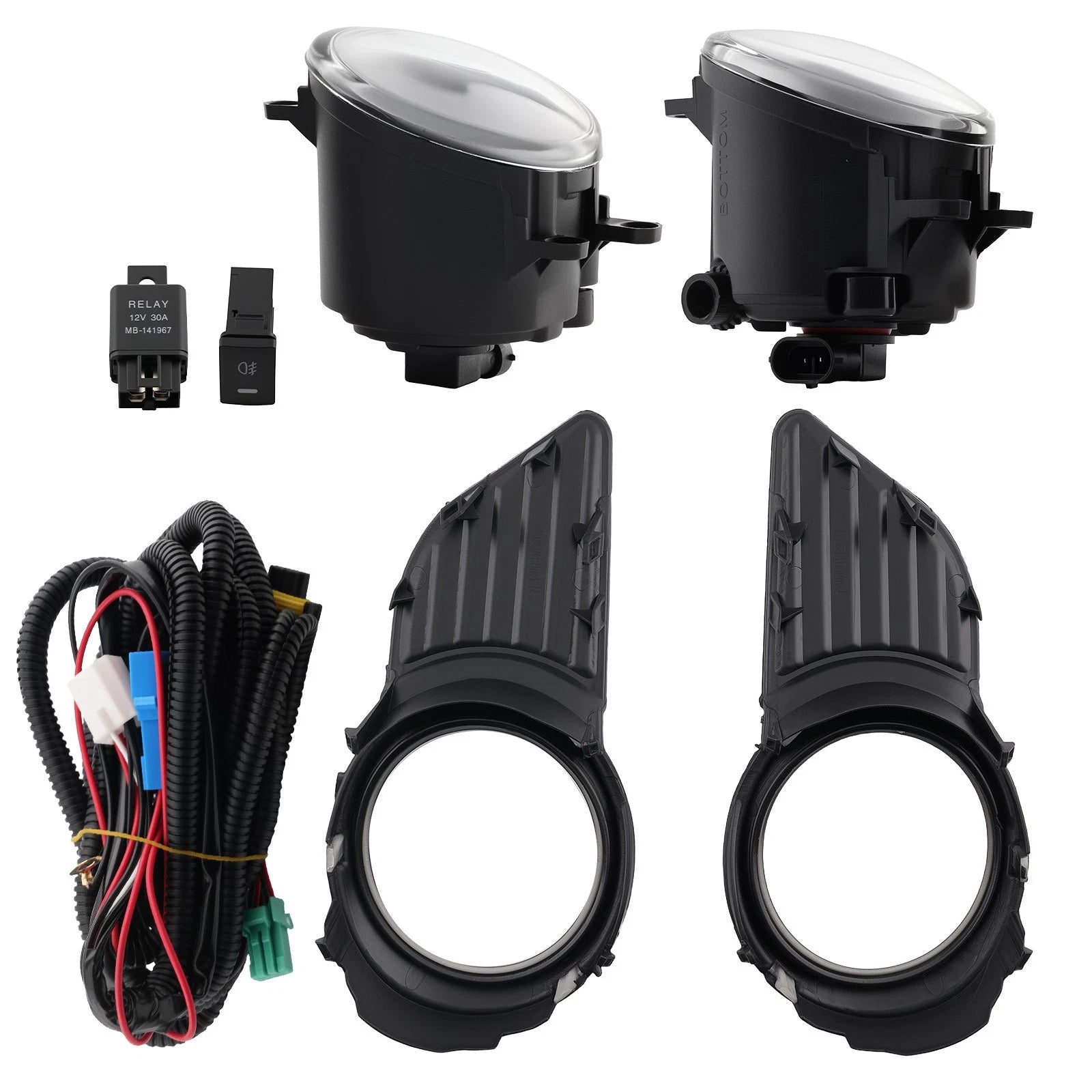 Pair Fog Lights with Bulbs for Toyota Sienna (2011–2017) 52128-08030 52127-08020