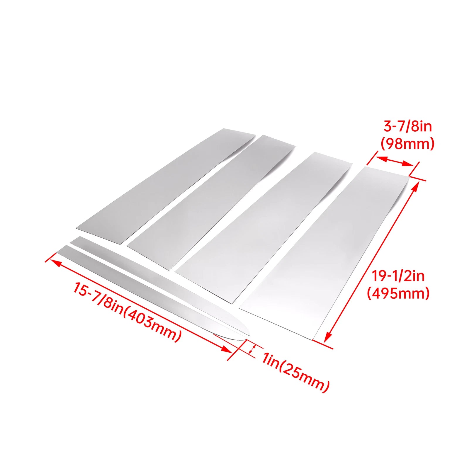 Door Pillar Post Trim Kits for Chevy Silverado GMC Sierra (2019-2025)