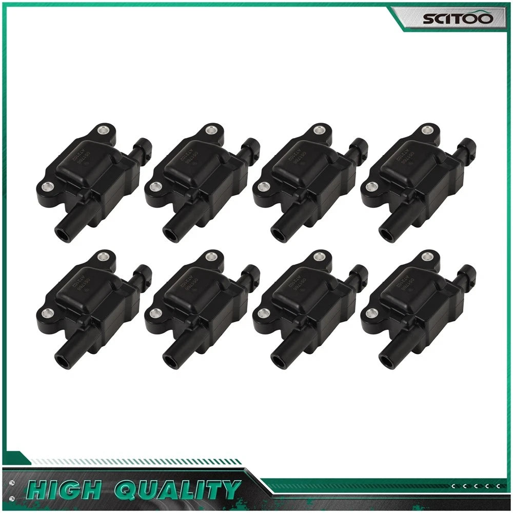 8 Ignition Coils for Chevrolet Silverado GMC Sierra 1500 (2007–2013)