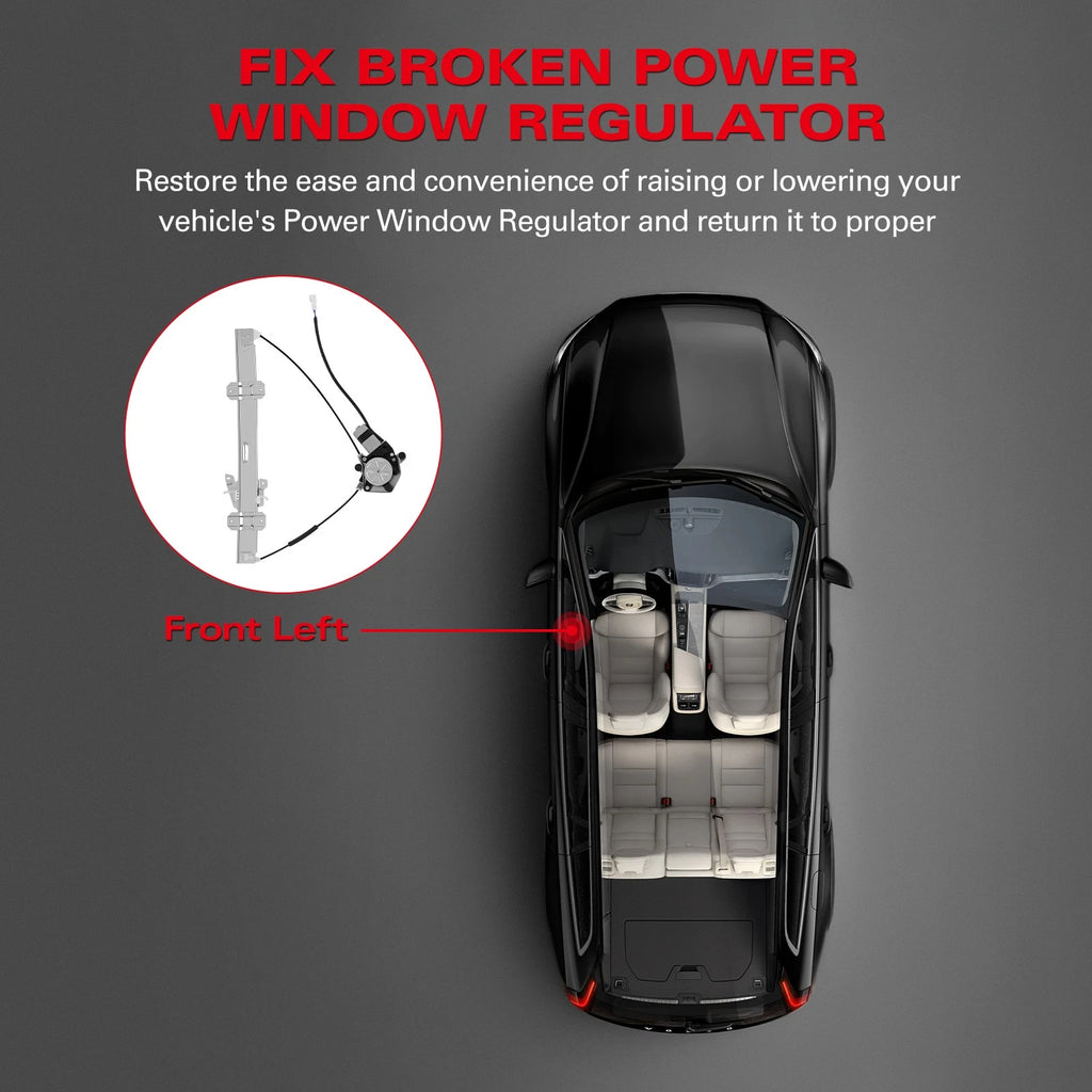Power Window Regulator w/ Motor for Suzuki Grand Vitara (1999–2005)