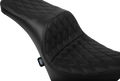 Freedom Seat for Harley-Davidson (2014–2023) - Solar Leather, Double Diamond Black