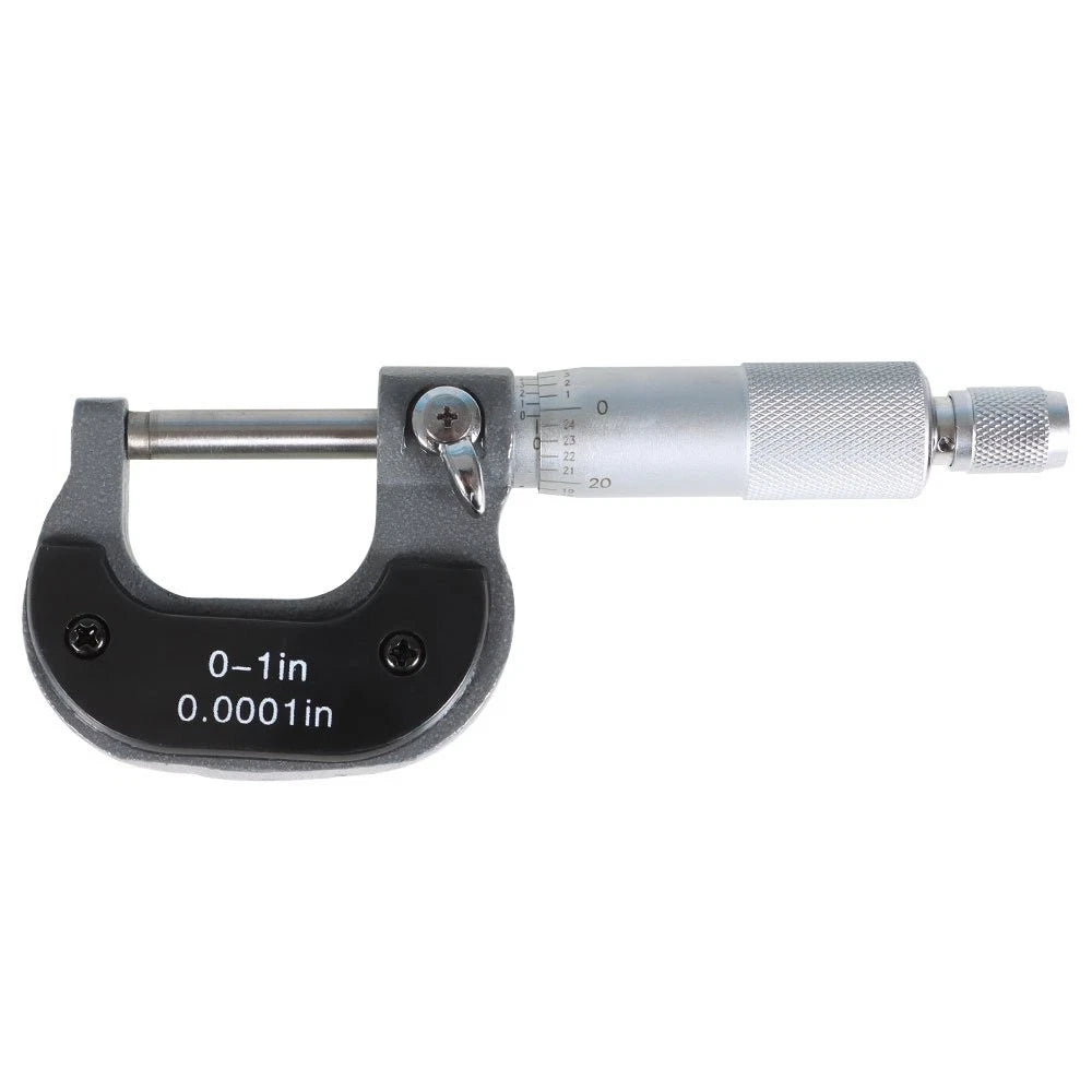 Outside Micrometer 0-1" for Machinists (Precision Carbide Tips)