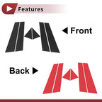 Set of 6 Door Pillar Window Trim for Volkswagen Passat (2011–2019)