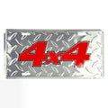 4X Diamond Plate License Plate/Sign for Universal Fit (6" x 12")