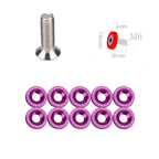 Set of 50 Billet Aluminum Fender Bumper Washers for JDM Vehicles